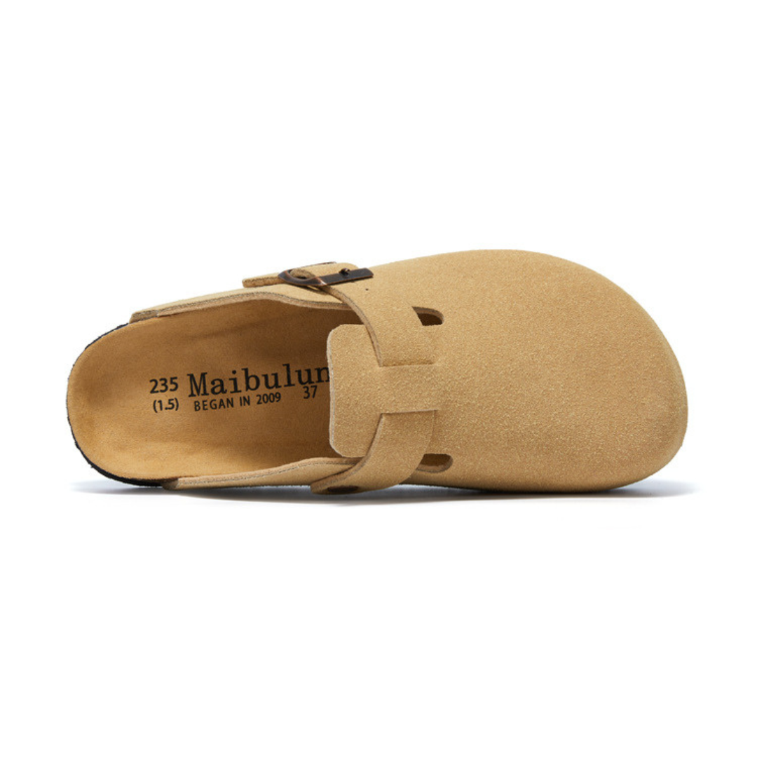 Pucon Suede Clog - Light Brown