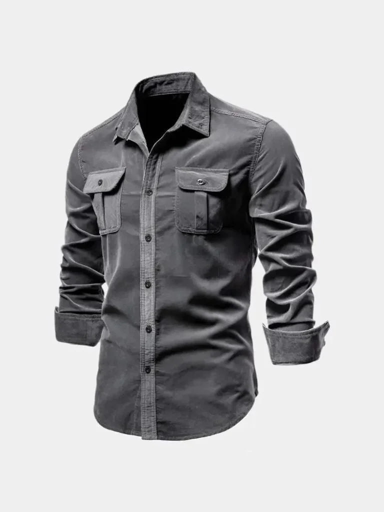 Casual Business Corduroy Shirt