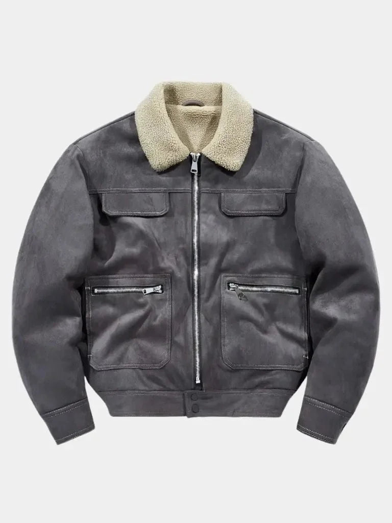 Essential Fleece Suede Jacket