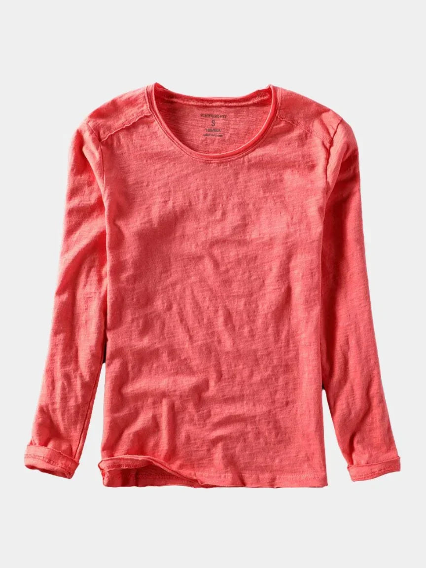 Essential Vintage Cotton Long Sleeve Tee