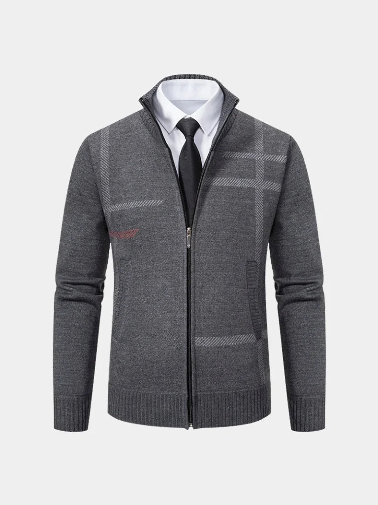 Graphite Symmetry Knit Jacket