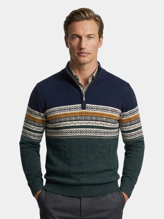 Half Zip Knit Pullover Sweater