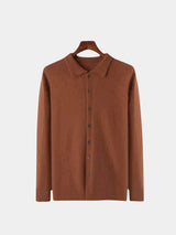 100% Cashmere Polo Cardigan