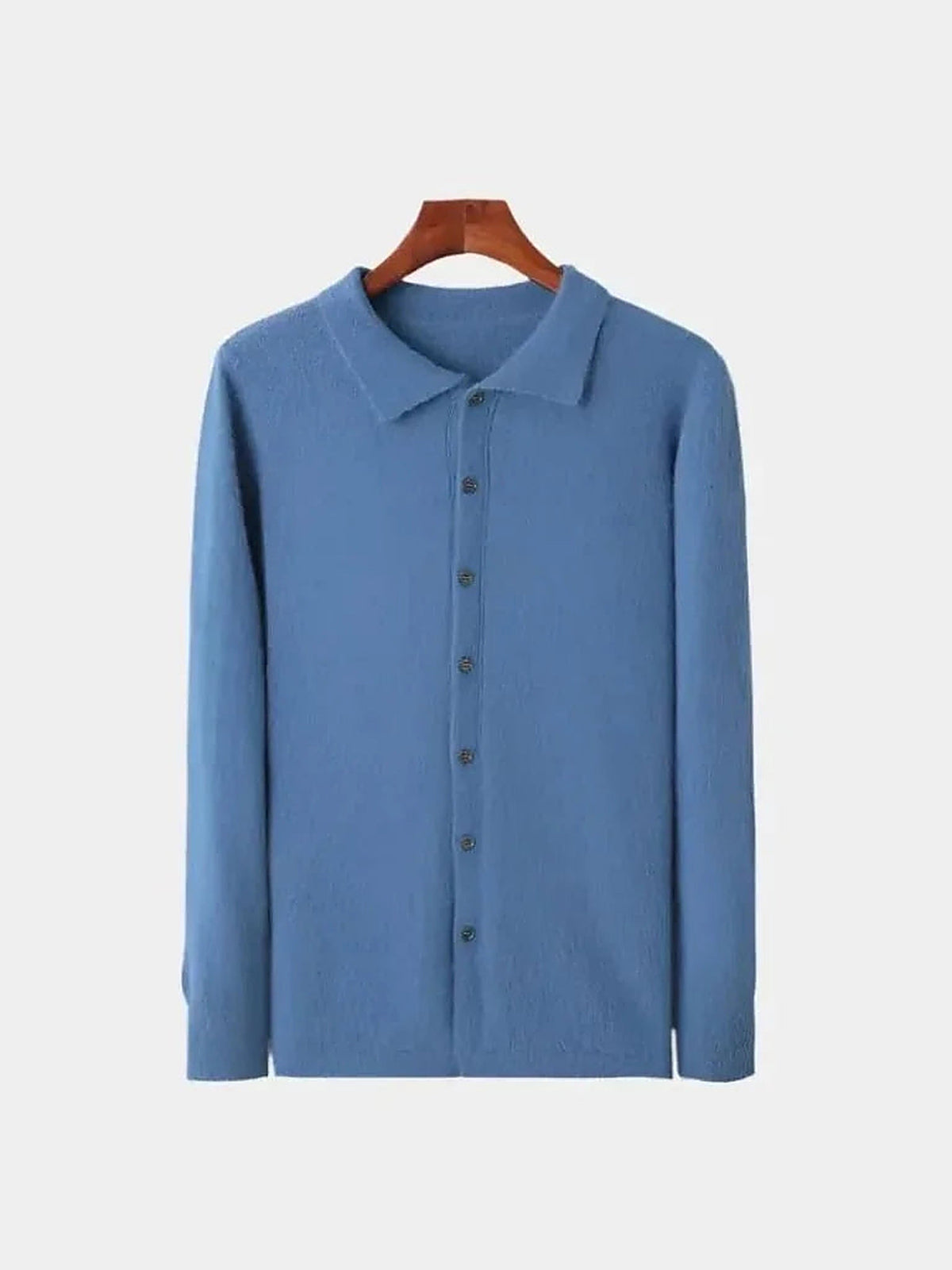 100% Cashmere Polo Cardigan
