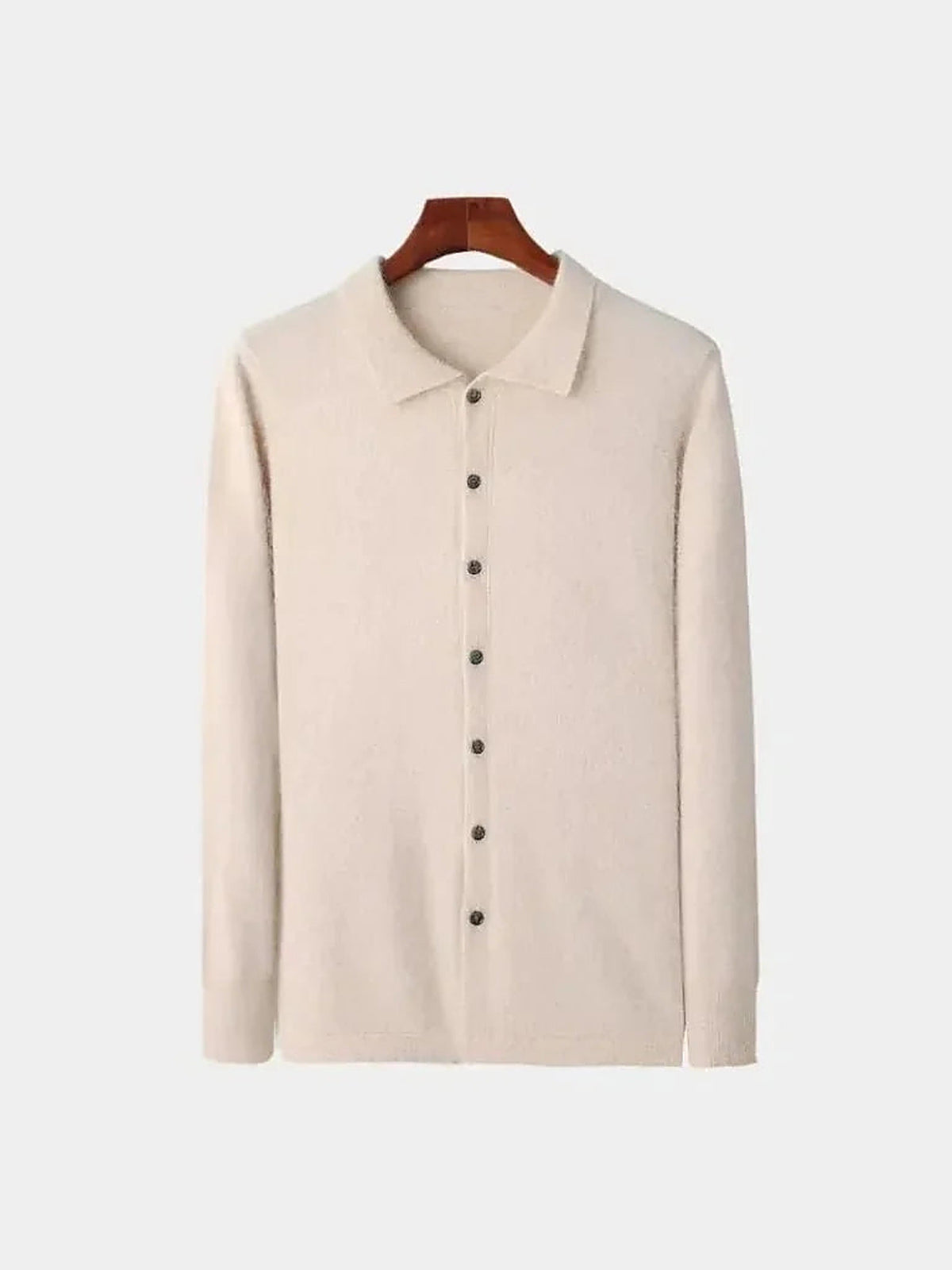 100% Cashmere Polo Cardigan