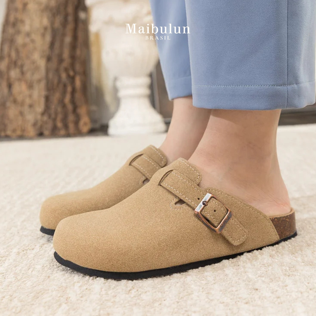 Pucon Suede Clog - Light Brown