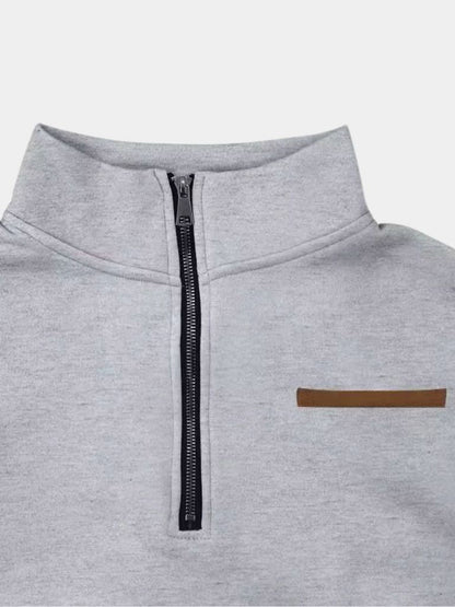 Slate Urban High Collar Pullover
