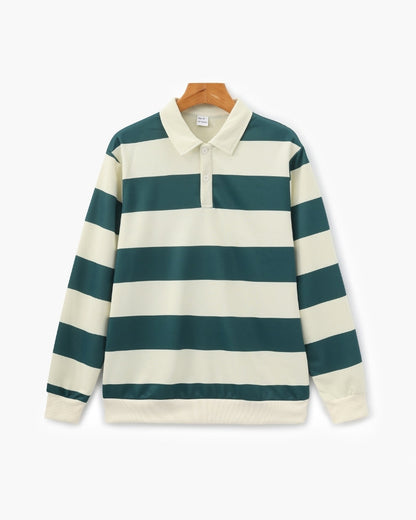 Vintage Stripe Rugby Polo