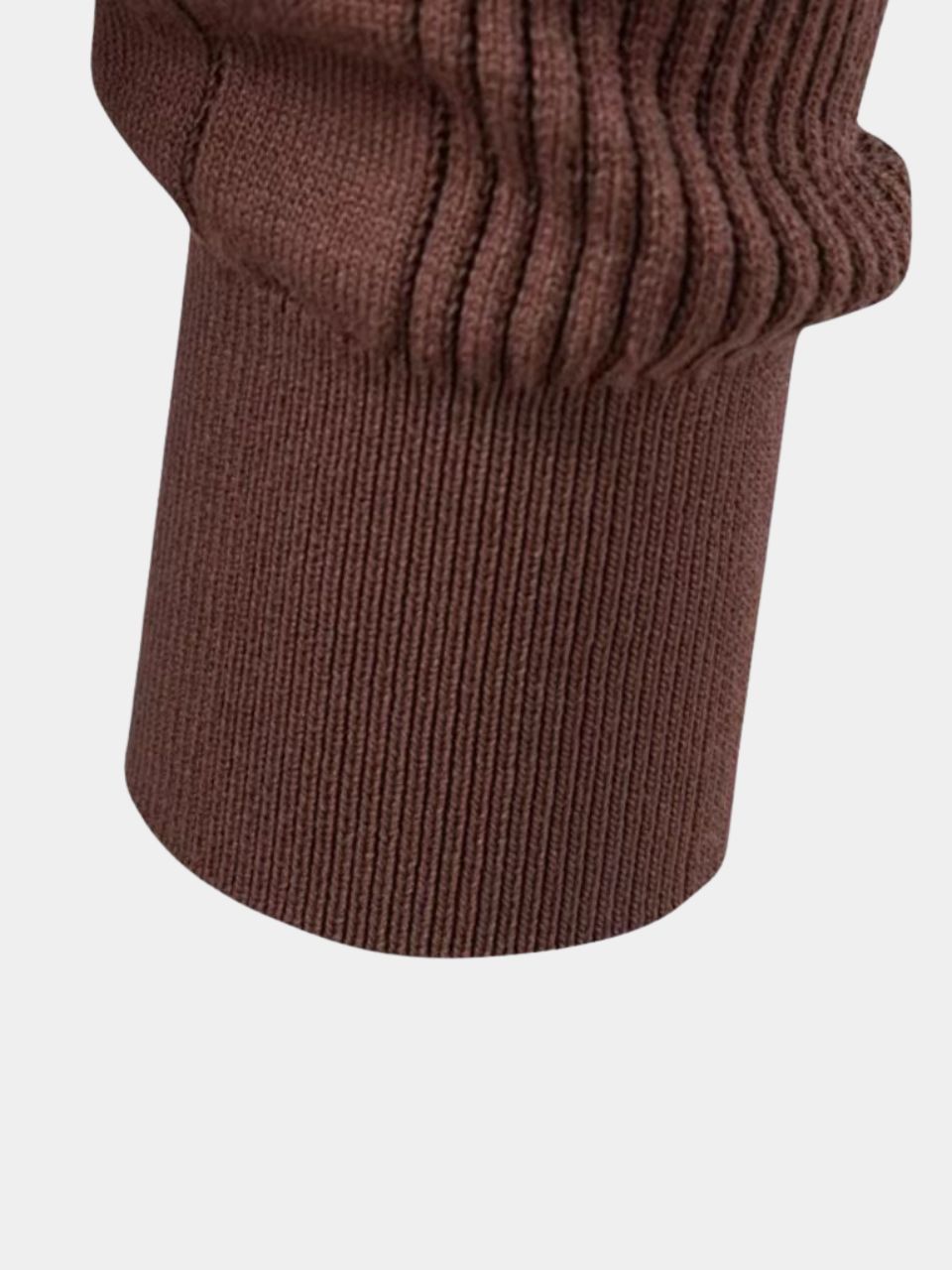 Vertical Ridge Knit Polo Shirt