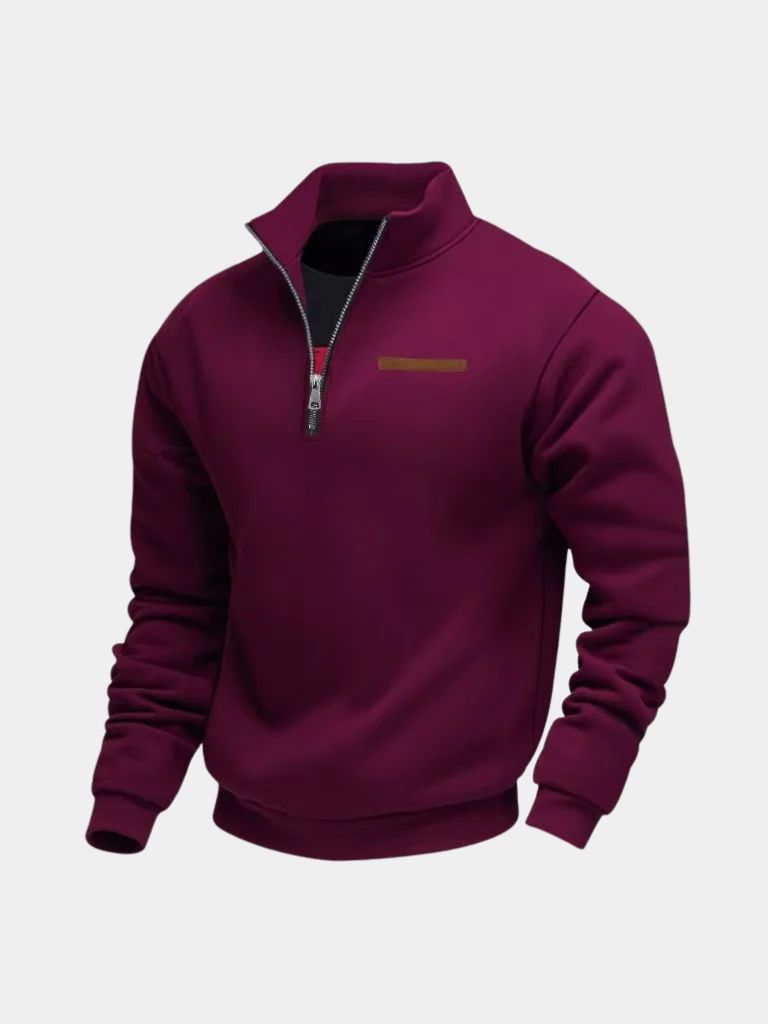 Slate Urban High Collar Pullover