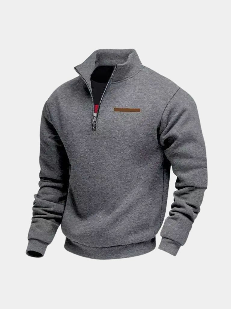 Slate Urban High Collar Pullover