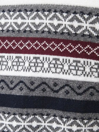 Half Zip Knit Pullover Sweater