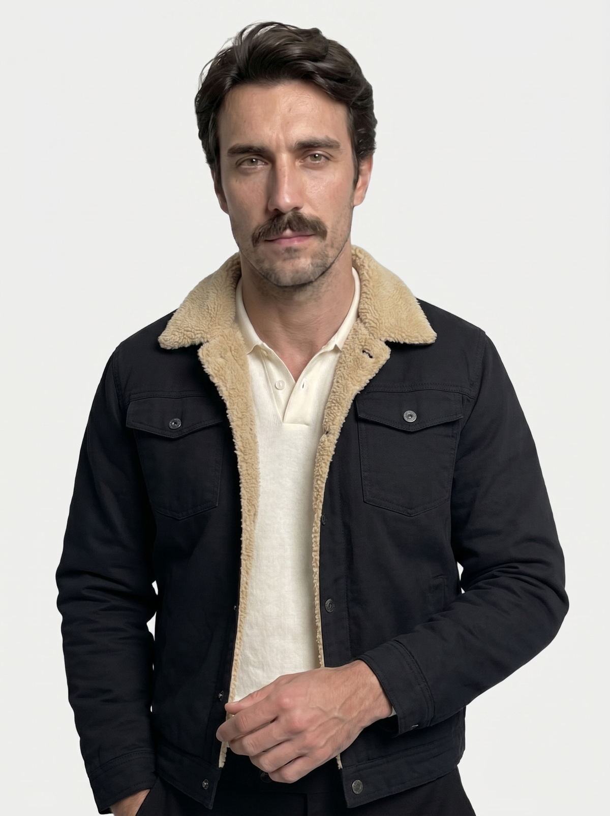 Vintage Fleece Bomber Jacket