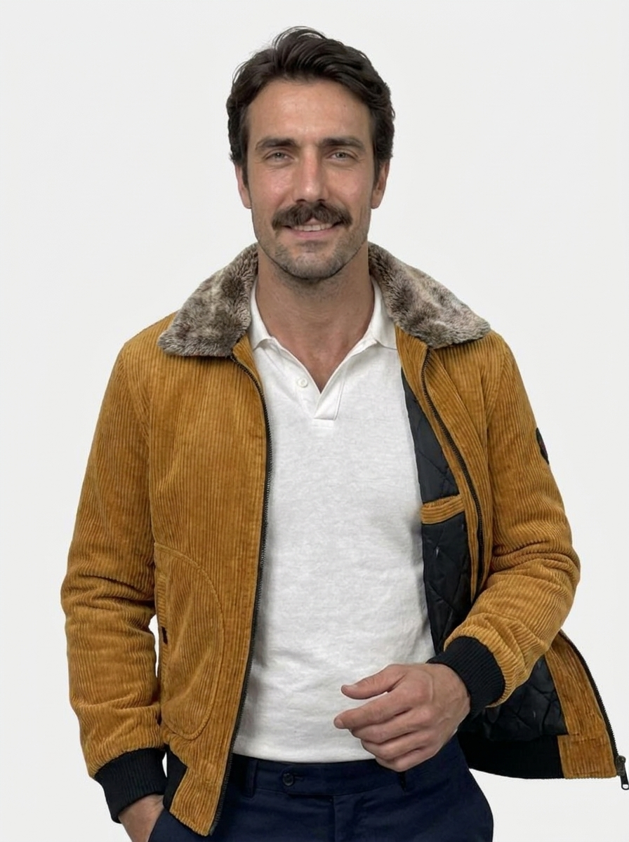 Thermal Windbreaker Corduroy Jacket