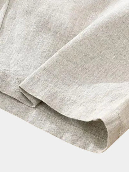 Bleu Horizon Linen Shorts