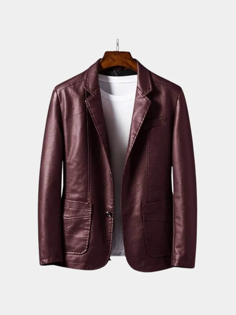Bold Caramel Leather Jacket