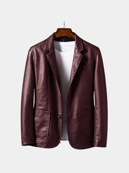 Bold Caramel Leather Jacket