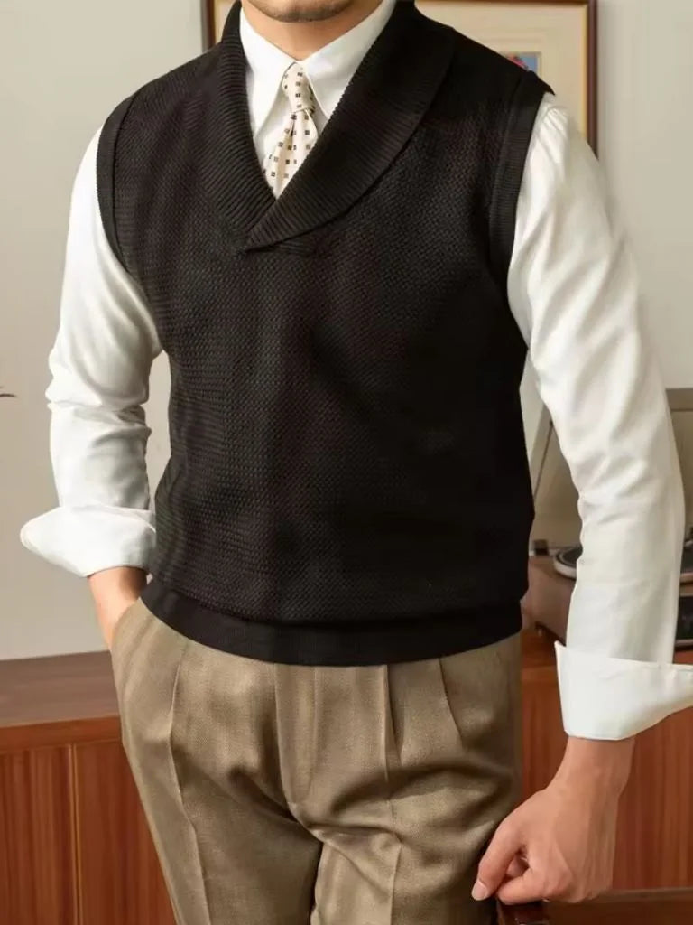 British Knit Vest Waistcoat