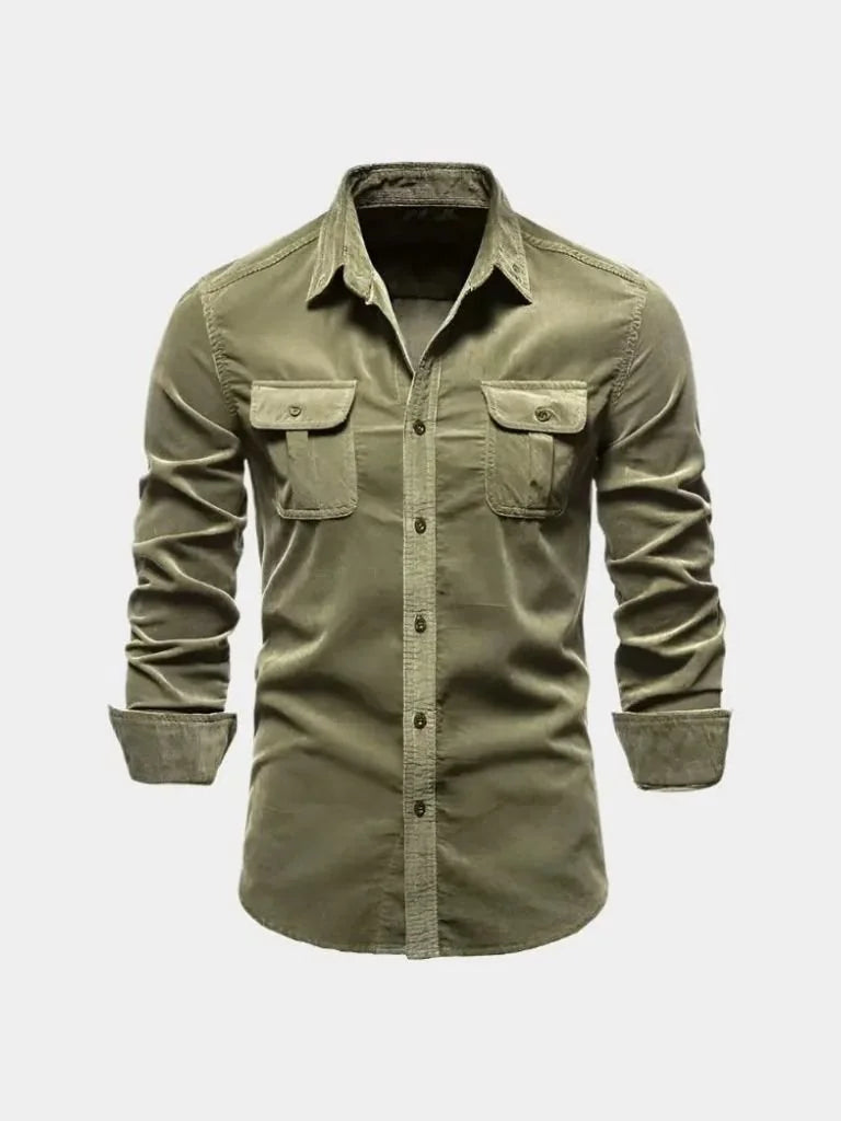 Casual Business Corduroy Shirt