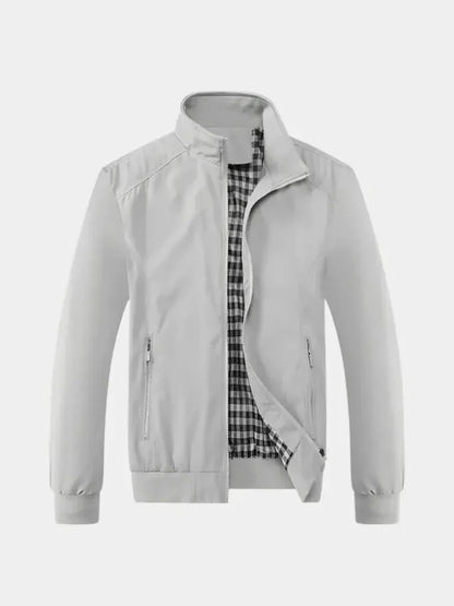 Casual Solid Bomber Jacket