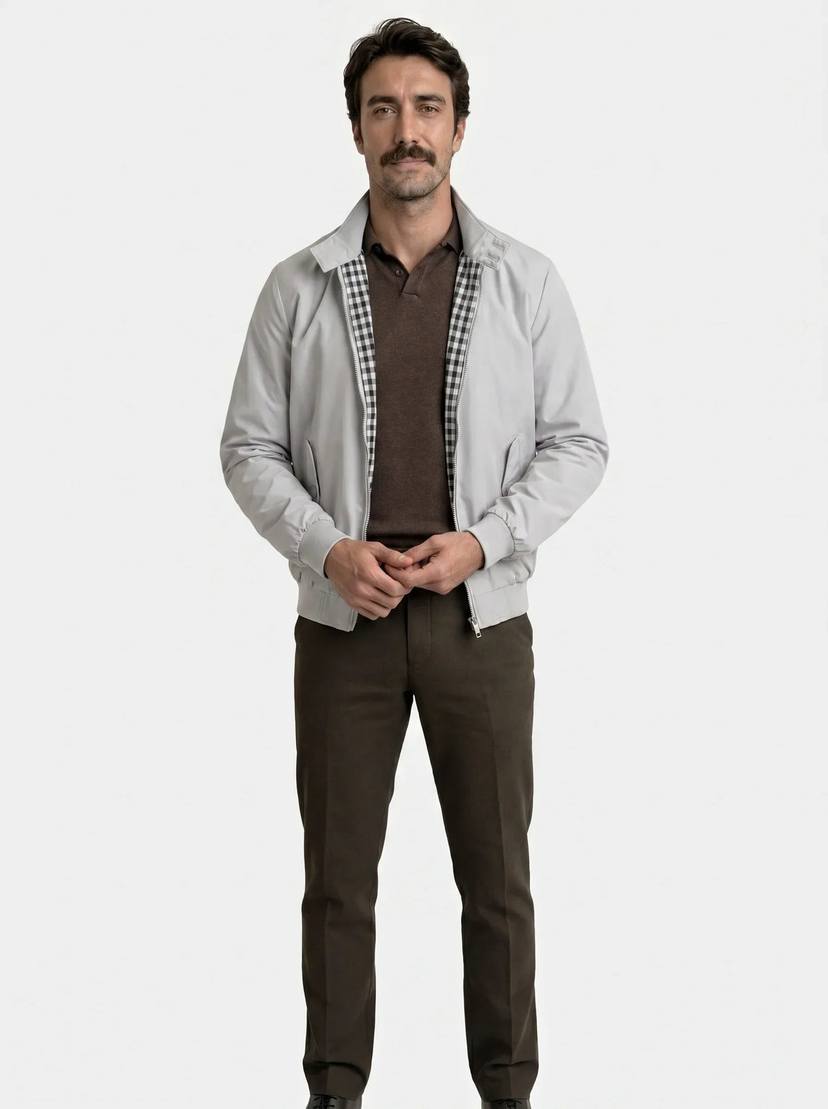 Casual Solid Bomber Jacket