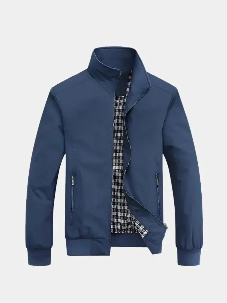 Casual Solid Bomber Jacket