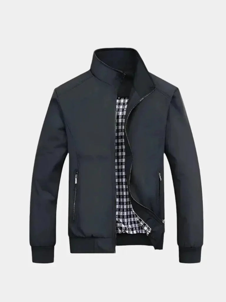 Casual Solid Bomber Jacket