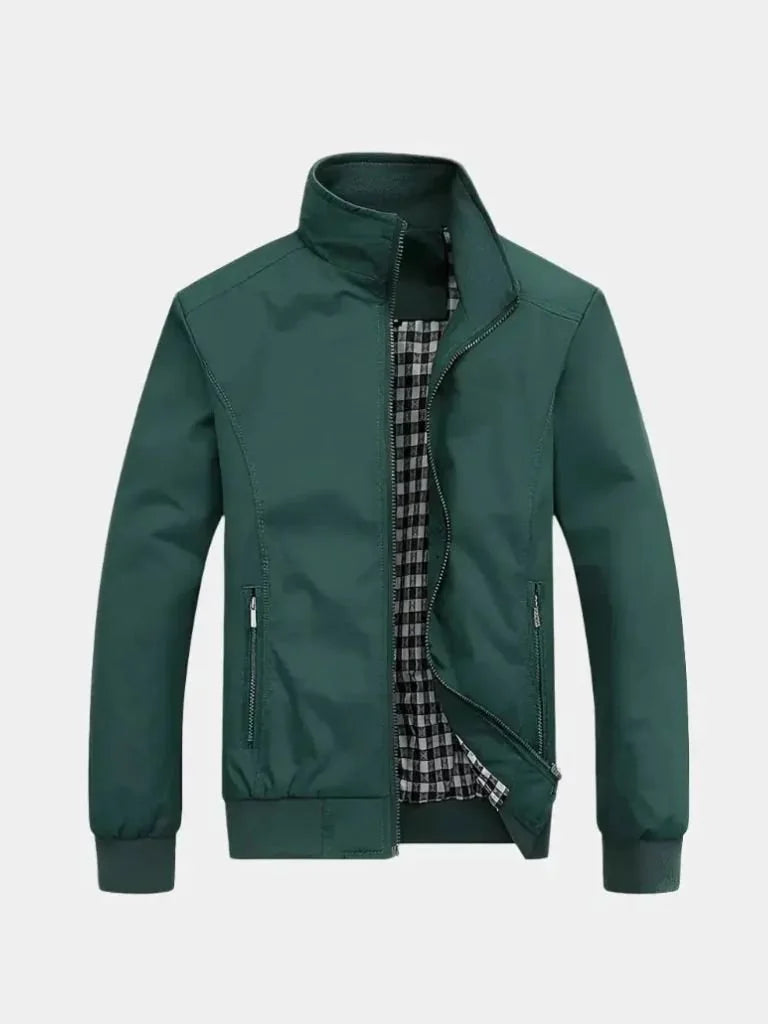 Casual Solid Bomber Jacket