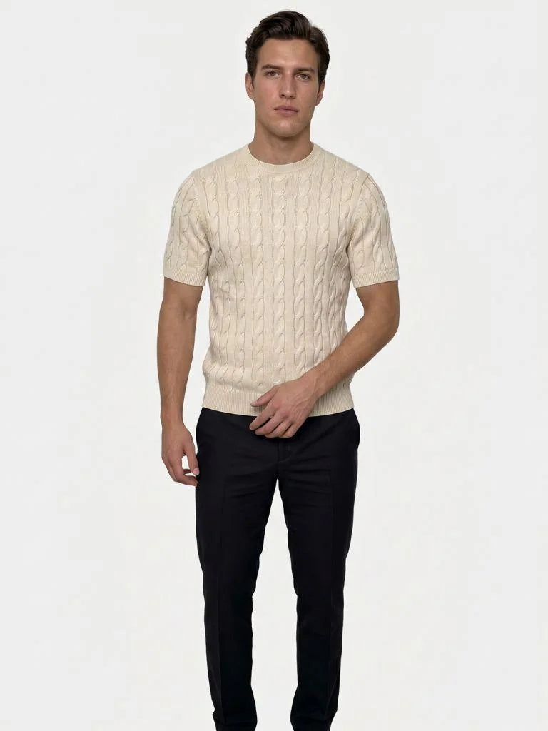 Classic Lozenge Knit T-Shirt