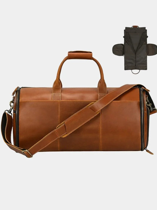 Continental Weekender Leather Travel Bag