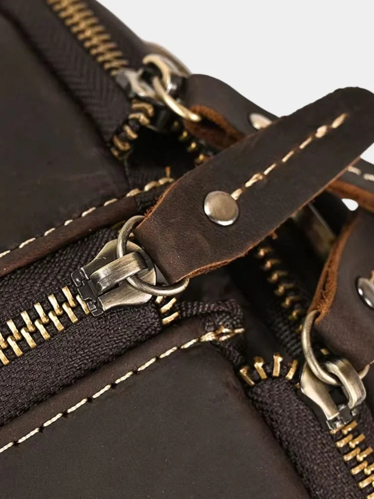 Continental Weekender Leather Travel Bag