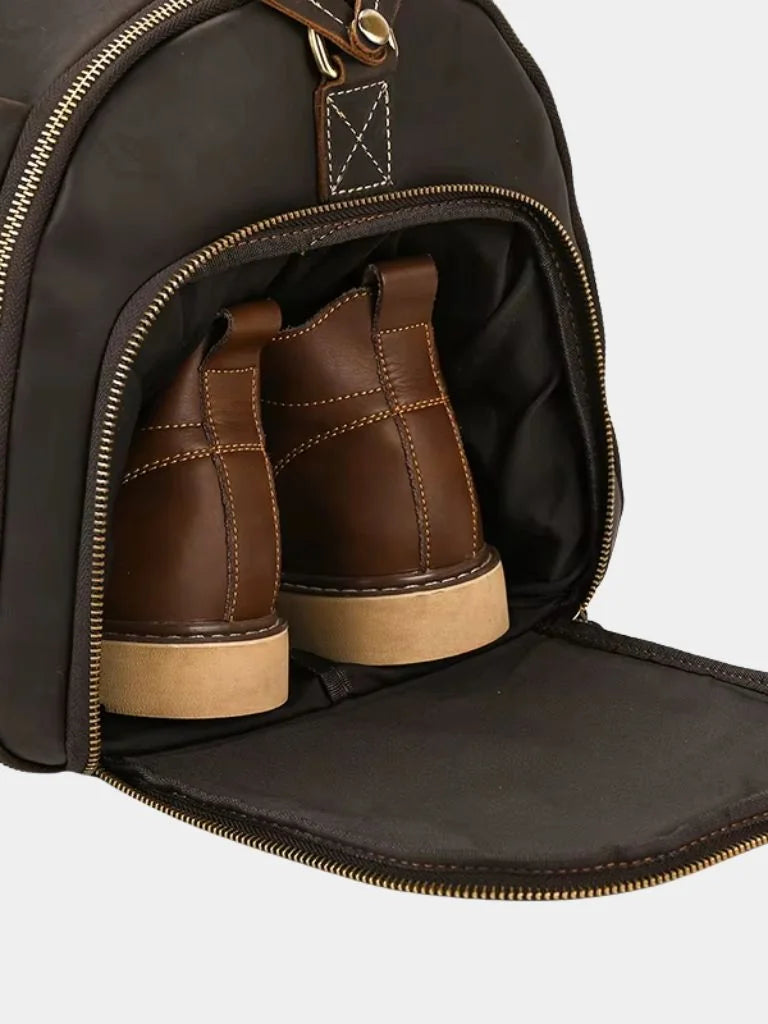 Continental Weekender Leather Travel Bag