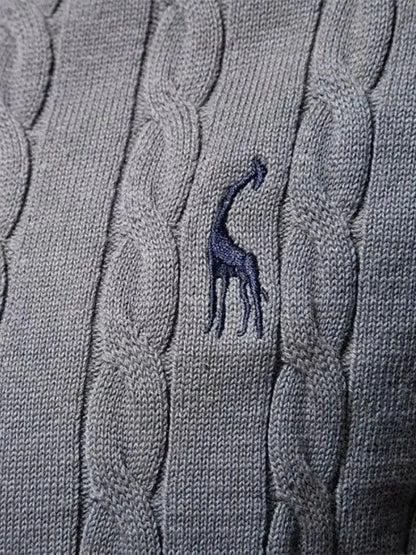 Cotton  Crew Neck Pullover Sweater