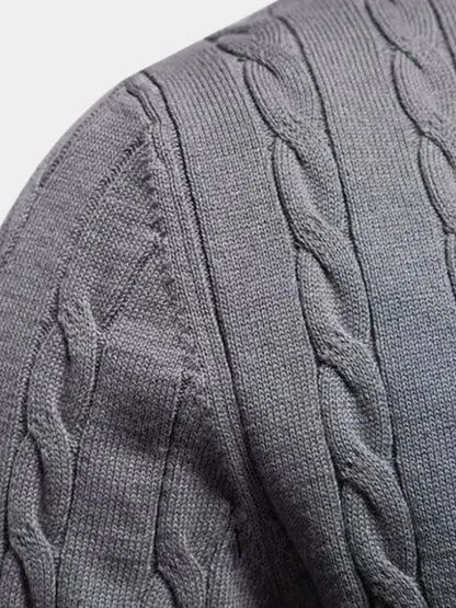 Cotton  Crew Neck Pullover Sweater