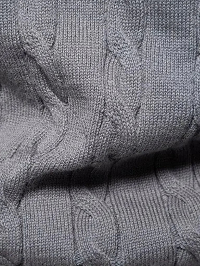 Cotton  Crew Neck Pullover Sweater