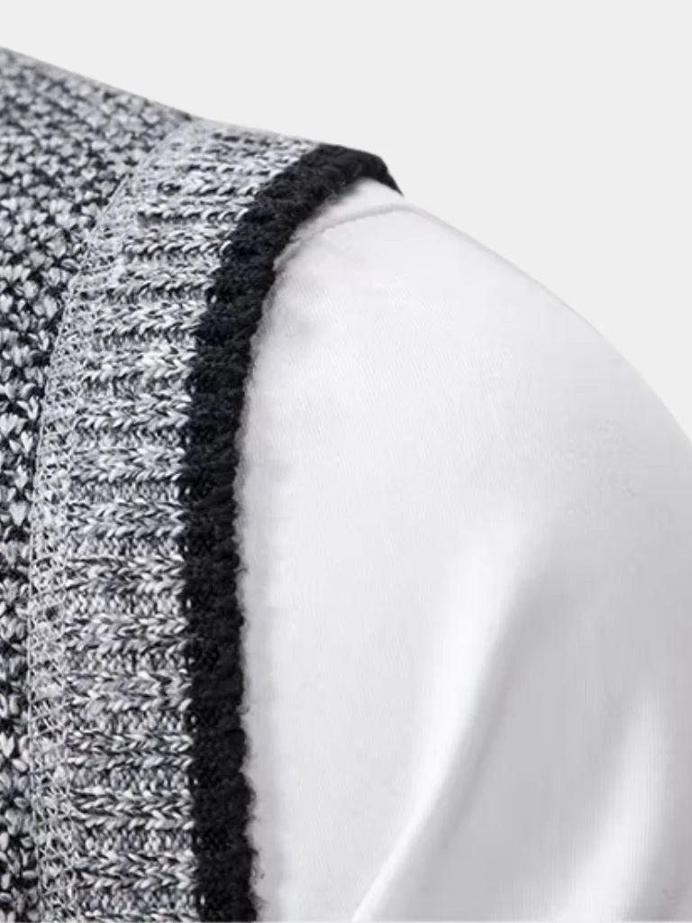 Elegant Full-Zip Sweater Vest