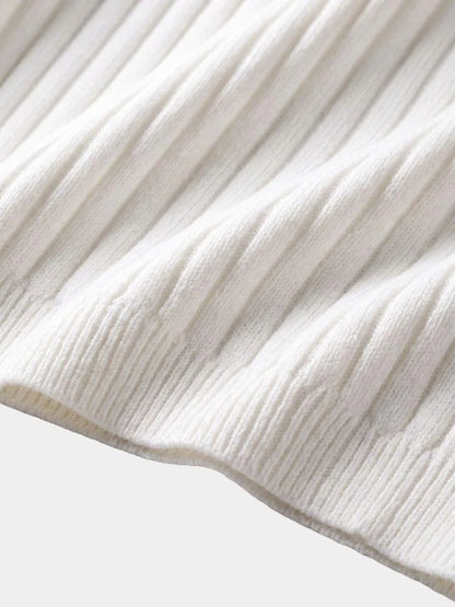 Elegant Quarter Zip Long Sleeve Polo