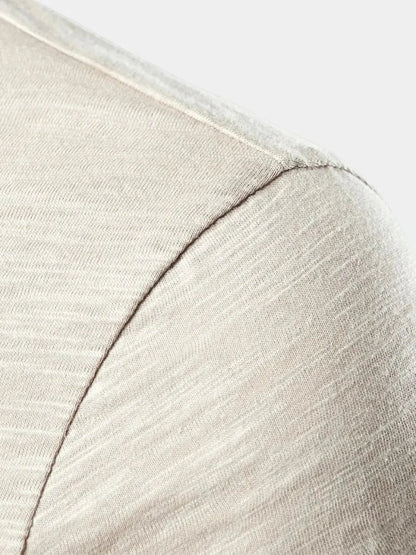 Essential Casual Henley Neck T-Shirt