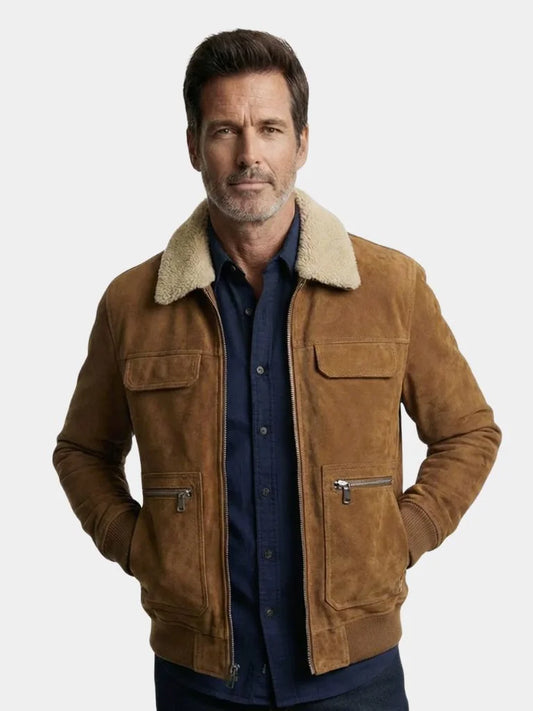 Essential Fleece Suede Jacket