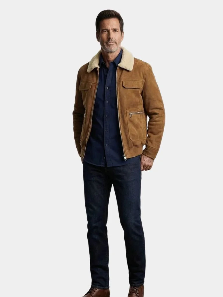 Essential Fleece Suede Jacket