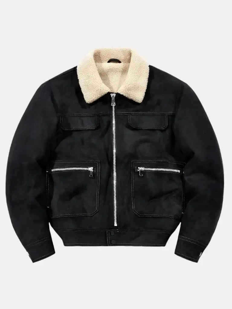Essential Fleece Suede Jacket