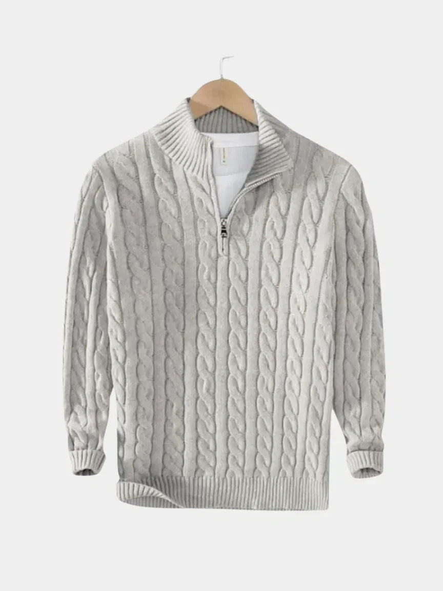 Essential Half Zip Curve Sweater