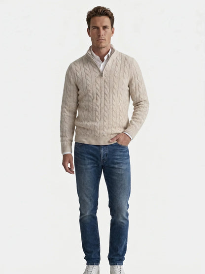 Essential Half Zip Curve Sweater