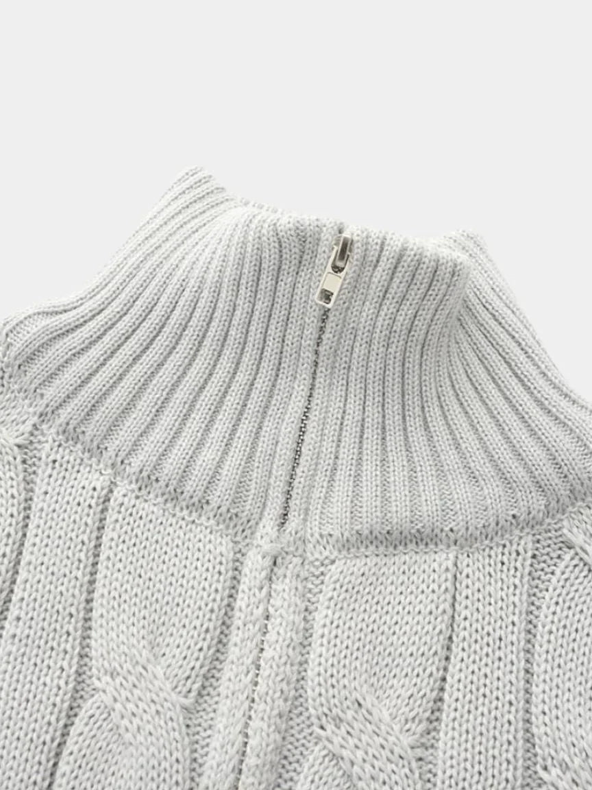Essential Half Zip Curve Sweater