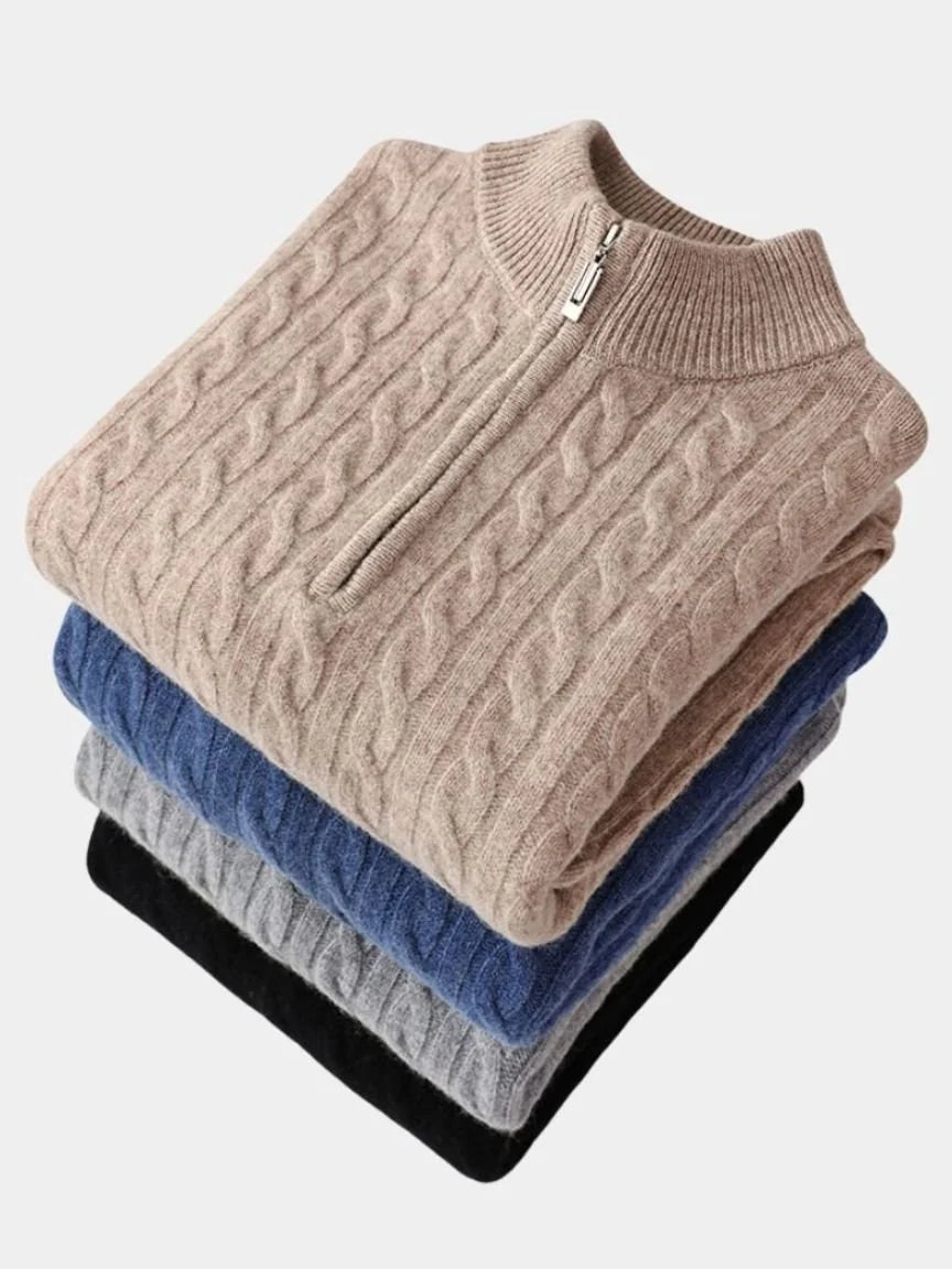 Essential Half Zip Curve Sweater