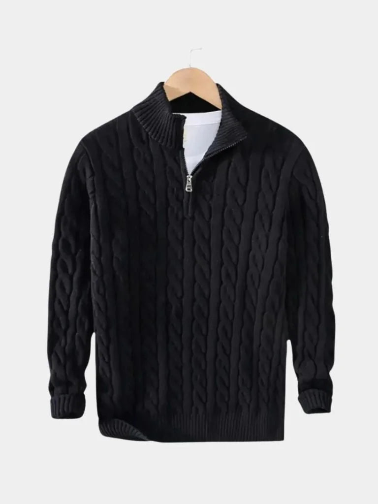 Essential Half Zip Curve Sweater