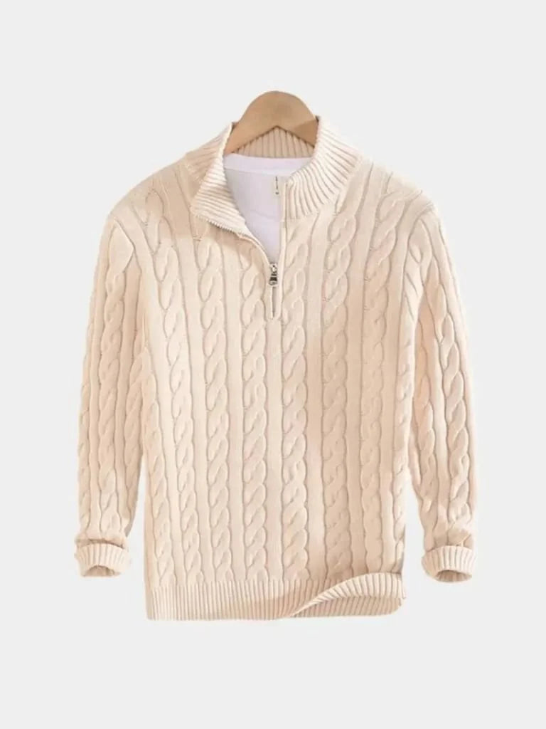 Essential Half Zip Curve Sweater