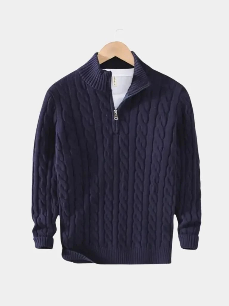 Essential Half Zip Curve Sweater
