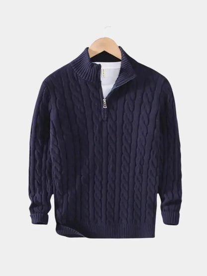 Essential Half Zip Curve Sweater