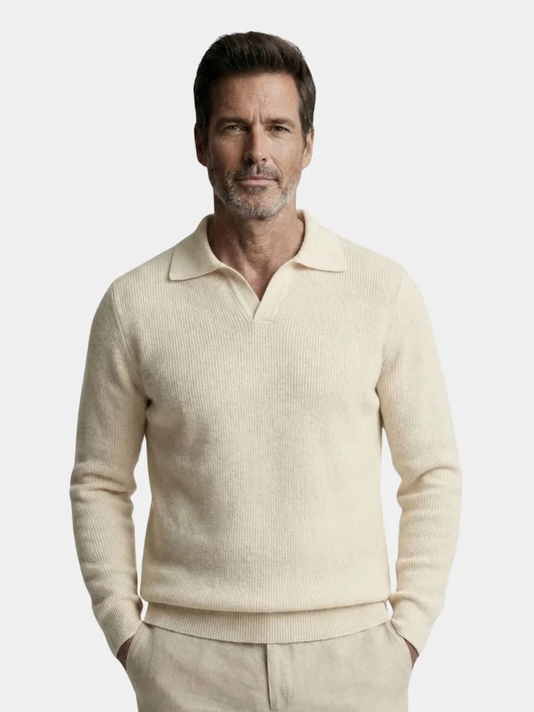 Essential V-Neck Polo Pullover